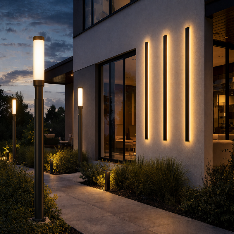Wall Lights & Bollard Lights – Integrated Design Concept