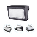 Industrial LED wall pack light for warehouse, building facade, and outdoor security lighting