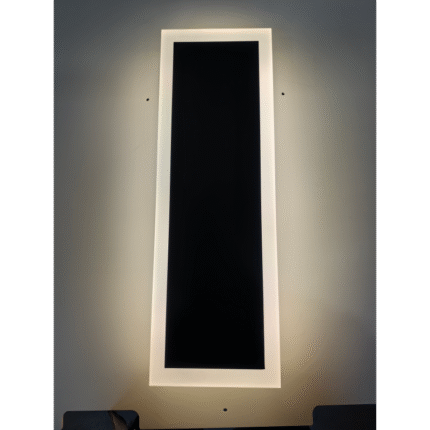 Modern rectangular LED wall light for architectural facade lighting