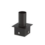 Black outdoor pole adapter for street and area lights