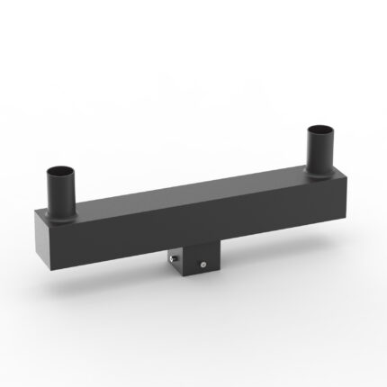 Dual arm outdoor pole adapter for street and area lights
